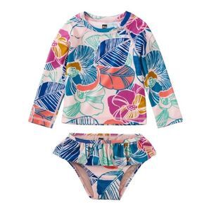Tea Collection Girls 12-18 months Floral 2 Piece Swimsuit